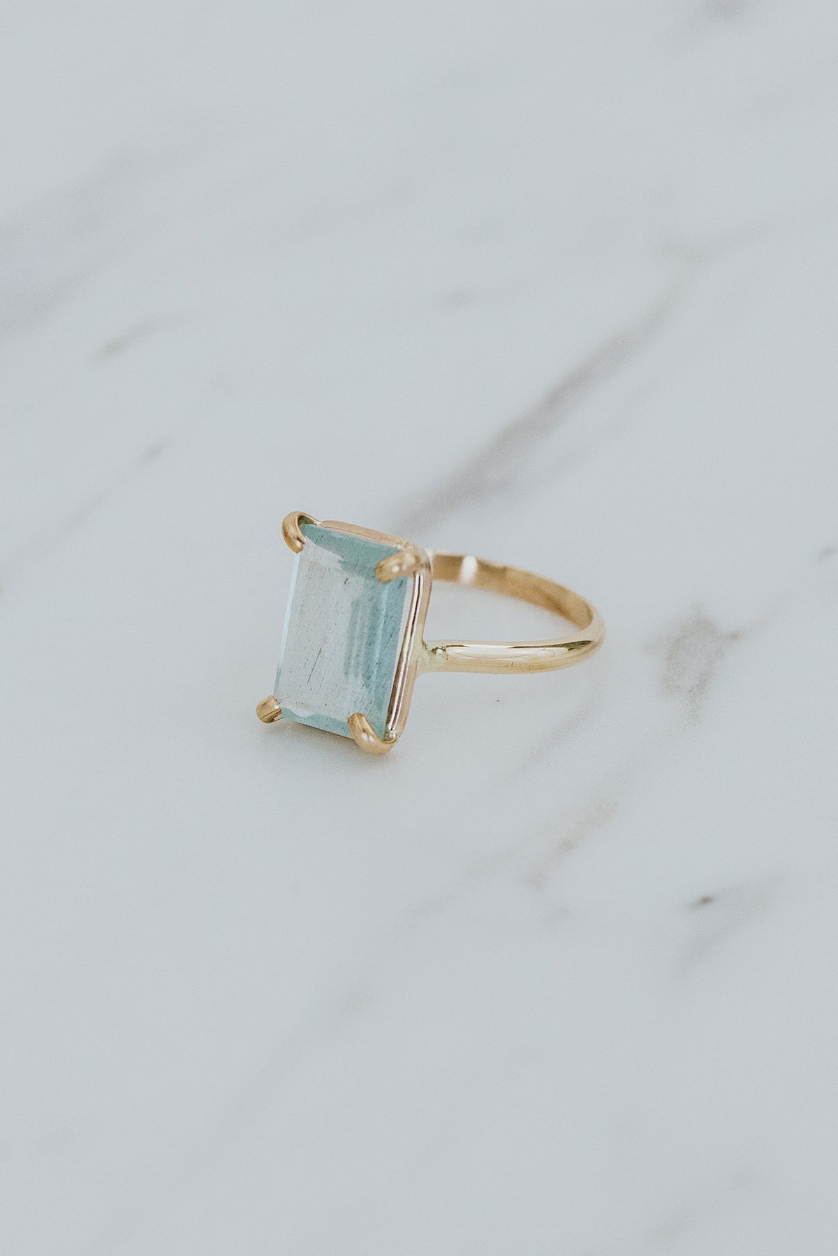 Prong Set Ring - Aquamarine | GF