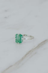 wings hawaii emerald ring in sterling silver thumbnail