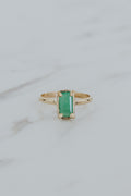Wings Hawaii Emerald Venus Ring in 14k gold-filled. Fine jewelry handmade in Maui. 