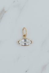 Wings Hawaii Zircon necklace charms in 14k gold-filled or sterling silver. Fine jewelry handcrafted in Maui.  thumbnail