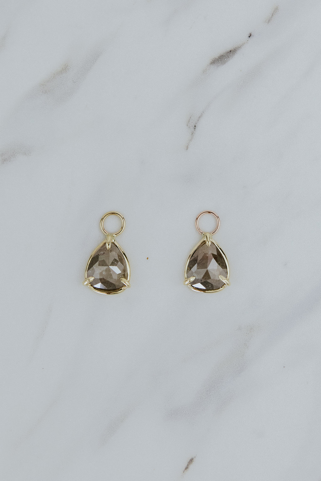 Earring Charms- Champagne Diamonds | 14k