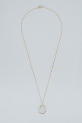 Rose Cut Gemstone Necklace - Moonstone 14k thumbnail