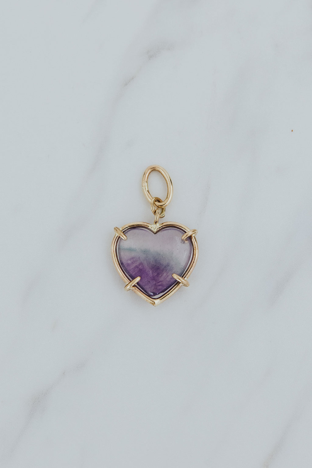 Necklace Charms - Crystal Heart