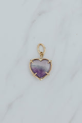 Necklace Charms - Crystal Heart thumbnail