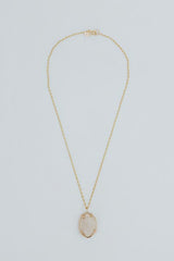 Prong Set Shell Necklace - Granulated Cowrie thumbnail