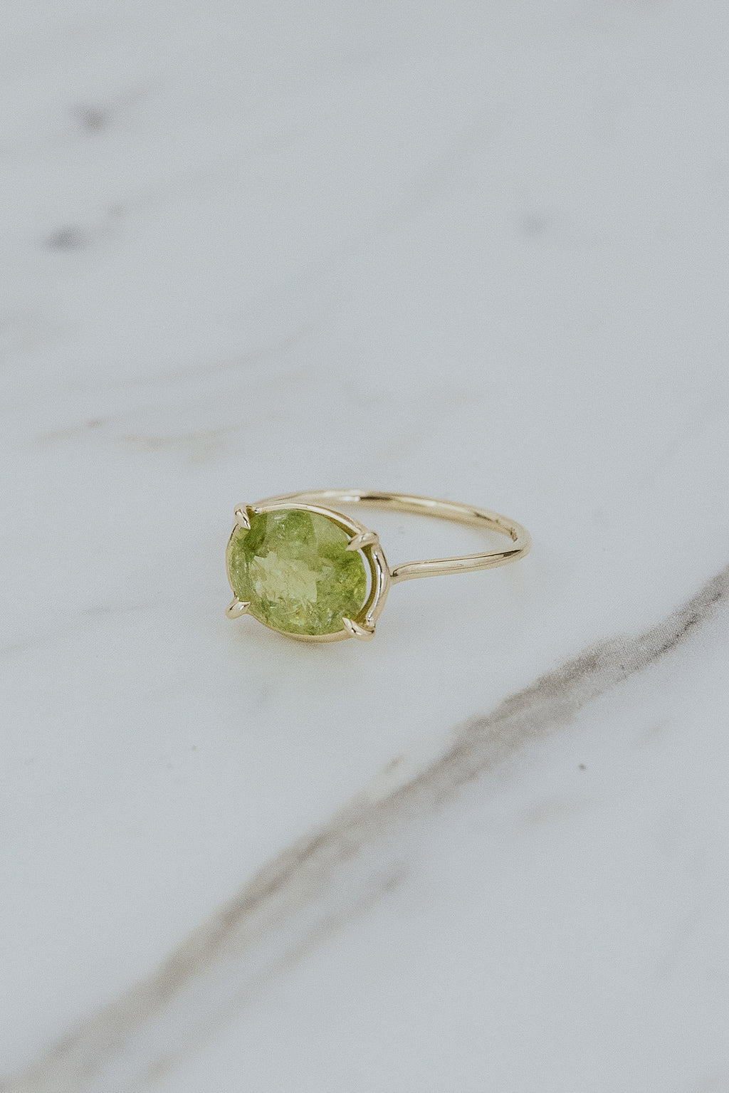 Halo Ring - Sphene | 14k