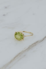 Halo Ring - Sphene | 14k thumbnail