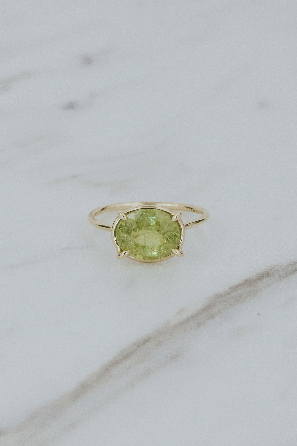 Halo Ring - Sphene | 14k