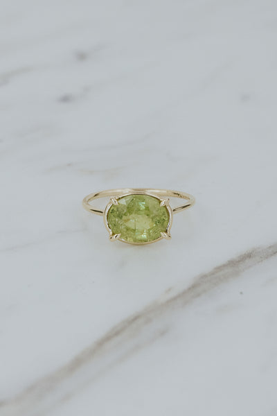 Halo Ring - Sphene | 14k