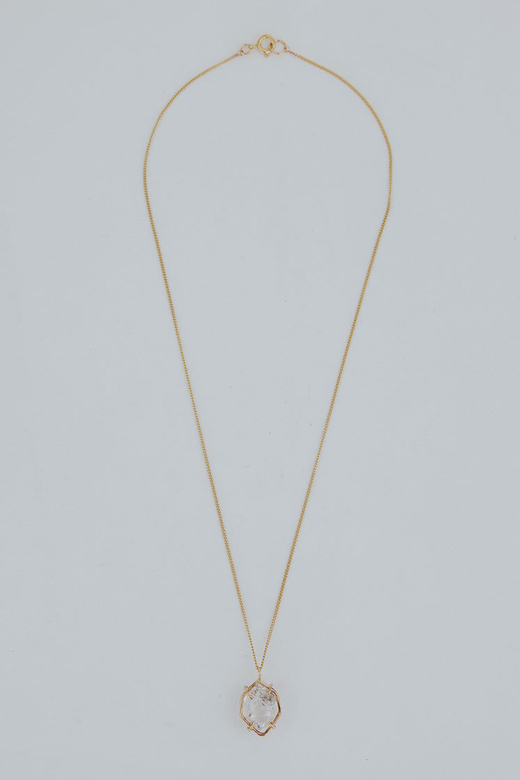 Prong Set Herkimer Necklace