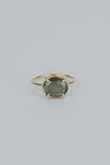 Prong Set Gemstone Ring - Labradorite | 14k thumbnail
