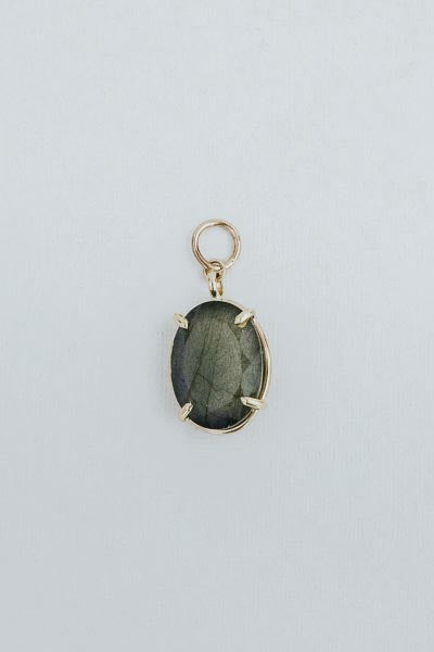 wings hawaii labradorite charm 14k yellow gold