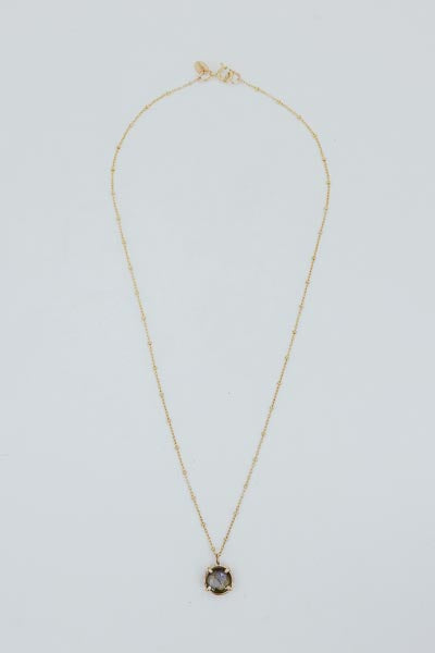 Crystal Ball Necklace - Petite Labradorite