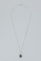 Prong Set Gemstone Necklace - Labradorite | SS thumbnail