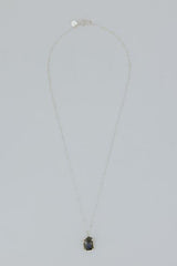 Rose Cut Gemstone Necklace - Labradorite | SS thumbnail