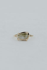 Rose Cut Gemstone Ring - Labradorite thumbnail