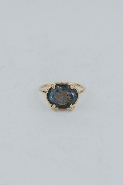 Halo Ring - Labradorite | GF