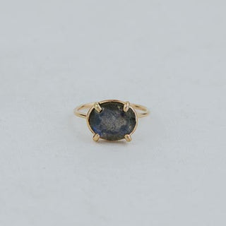 Prong Set Gemstone Ring - Labradorite