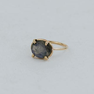 Prong Set Gemstone Ring - Labradorite