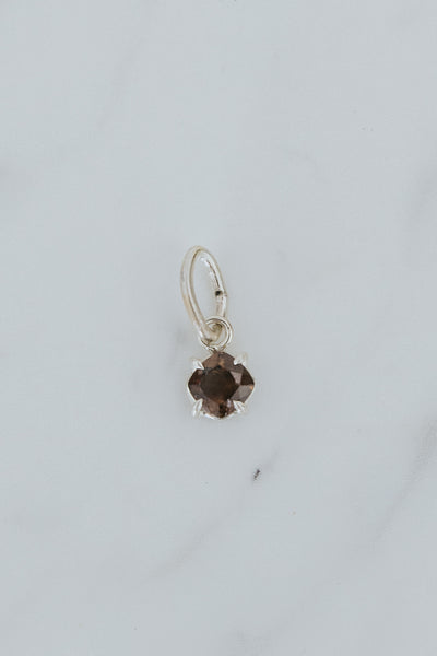 Stella Necklace Charm - Mocha Zircon | SS