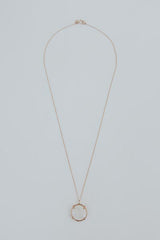 Crystal Ball Necklace - Moonstone 14k thumbnail