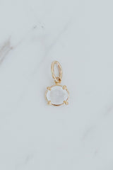 Halo Necklace Charm - Moonstone | GF thumbnail