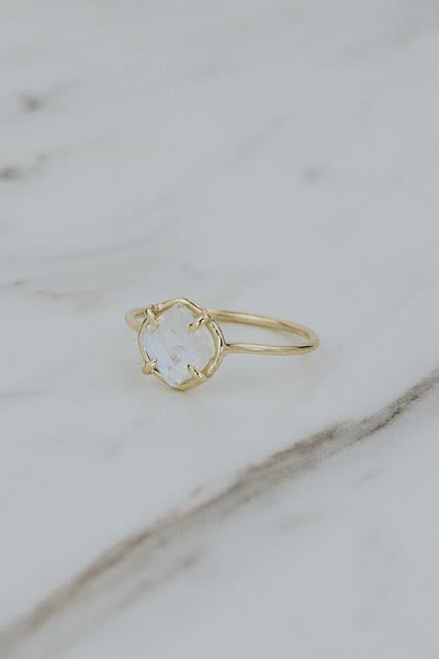 wings hawaii moonstone ring in 14k yellow gold 