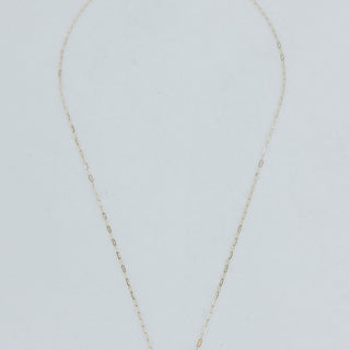 Golden Horizon Necklace - Orange Zircon 14K