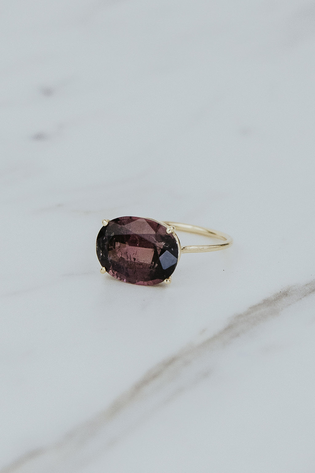 Halo Ring - Moody Tourmaline | 14k