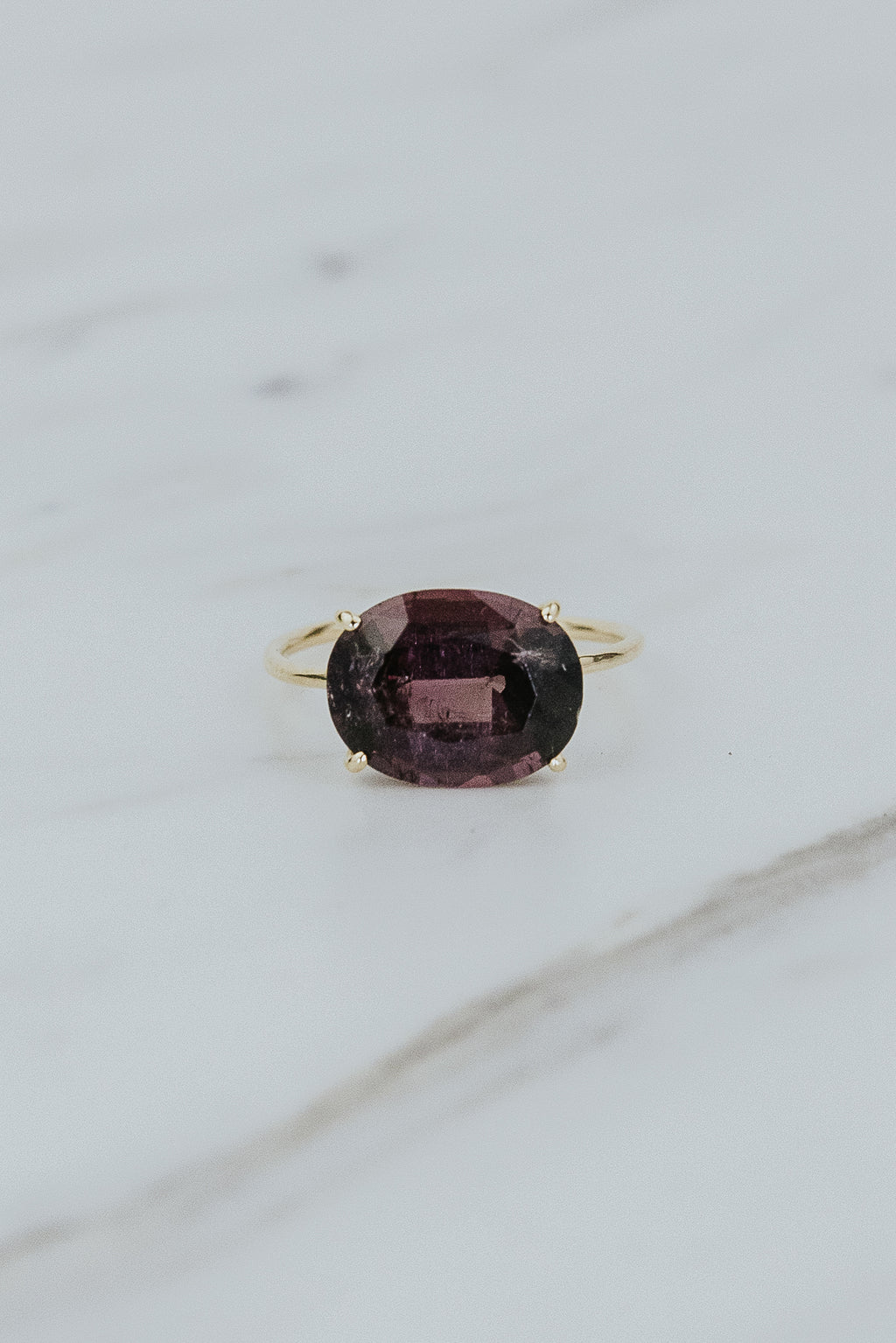Halo Ring - Moody Tourmaline | 14k
