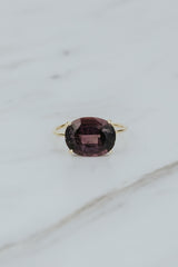 Halo Ring - Moody Tourmaline | 14k thumbnail