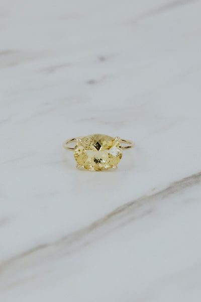 Halo Ring - Scapolite | 14k
