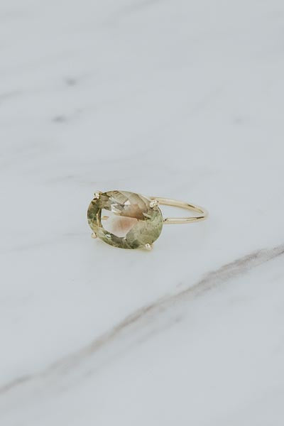 wings hawaii prong set watermelon sunstone ring 14k gold 