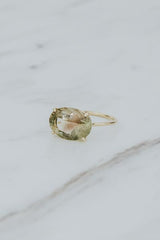 wings hawaii prong set watermelon sunstone ring 14k gold  thumbnail