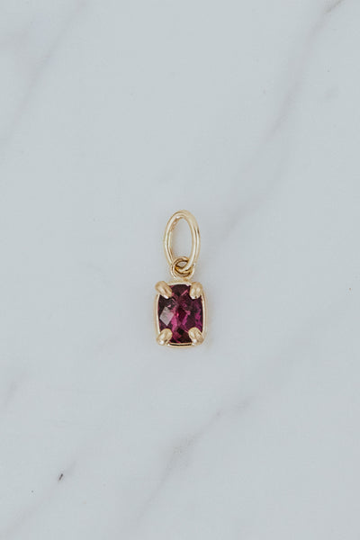Necklace Charm - Pink Tourmaline