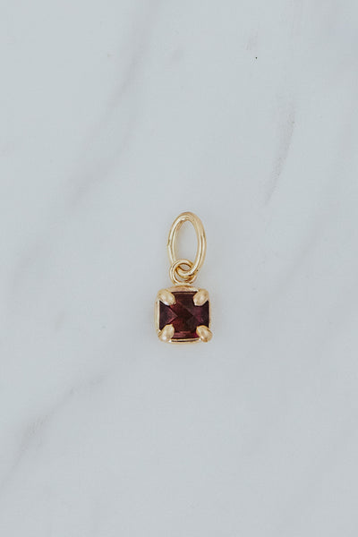 Necklace Charm - Pink Tourmaline