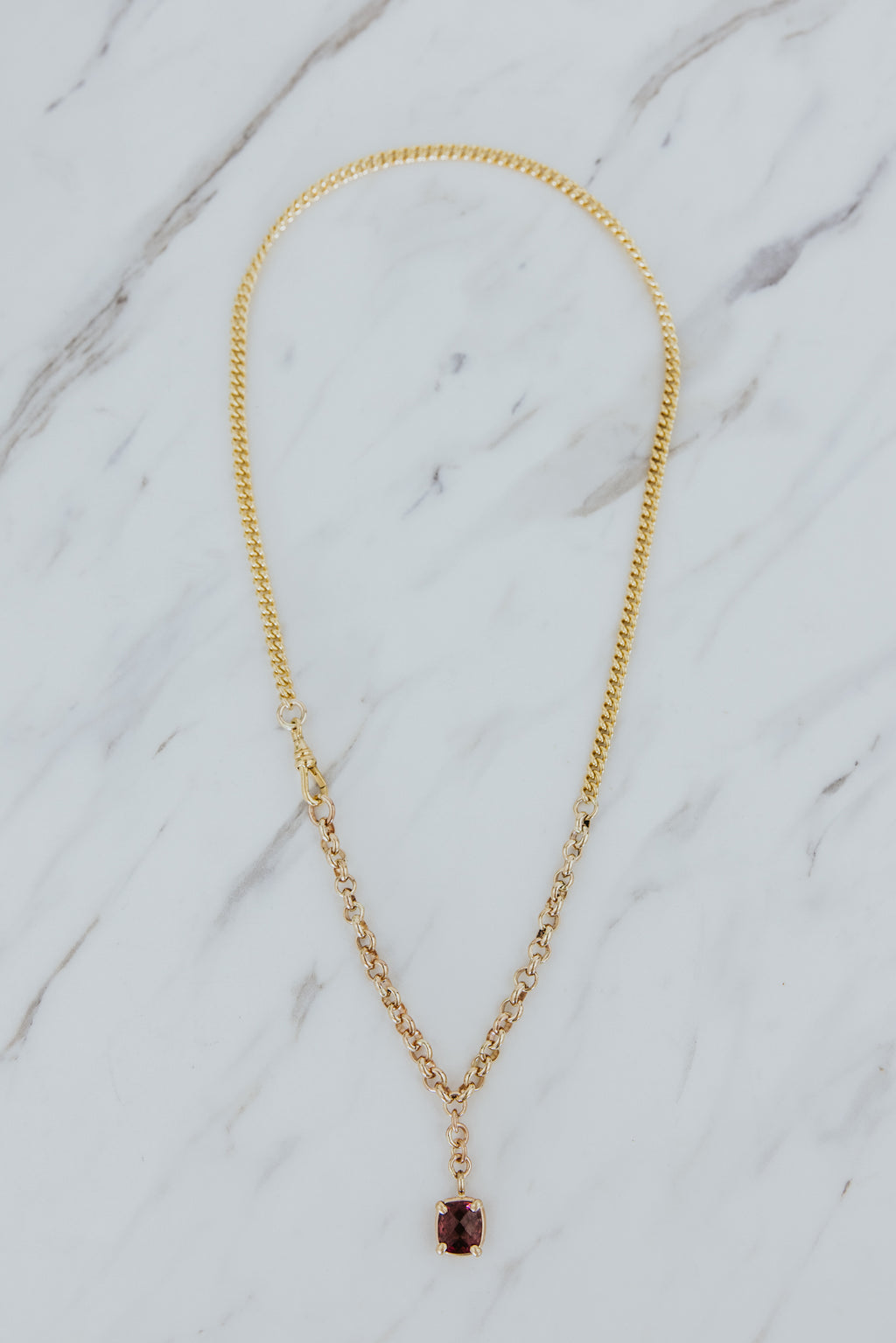 Fob Necklace - Tourmaline | GF