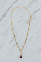 Fob Necklace - Tourmaline | GF thumbnail