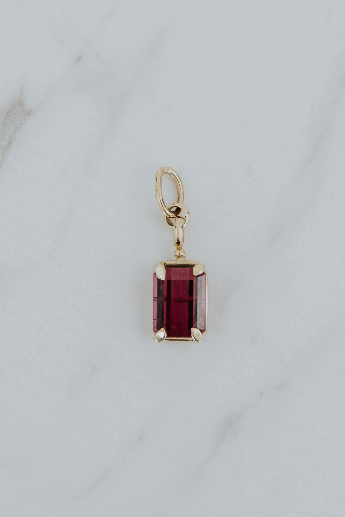 Necklace Charm - Tourmaline | 14K