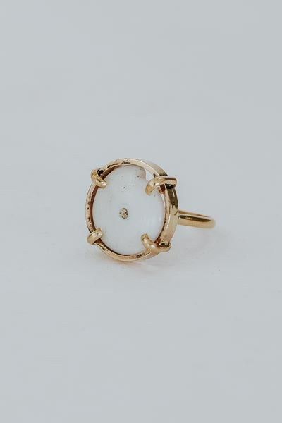 Wings Hawaii Prong Set Puka Ring in 14k gold fill