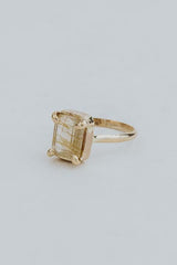 Wings Hawaii prong set rutilated quartz ring in 14k gold fill  thumbnail