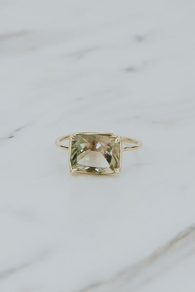 wings hawaii prong set sunstone watermelon ring 14k yellow gold 