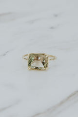 wings hawaii prong set sunstone watermelon ring 14k yellow gold  thumbnail