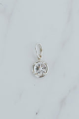 Wings Hawaii Zircon necklace charms in 14k gold-filled or sterling silver. Fine jewelry handcrafted in Maui.  thumbnail