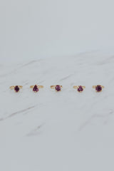Prong Set Rings - Ruby
