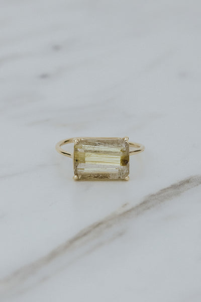 Astra Ring - Rutilated Quartz | 14k
