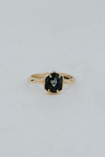 Teal Sapphire Ring