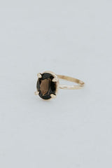 wings hawaii smoky quartz ring in gold fill thumbnail