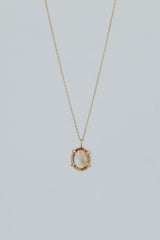 Crystal Ball Sunstone Necklace - 14k thumbnail