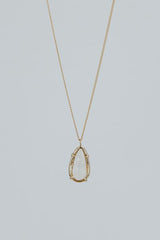 Crystal Ball Sunstone Necklace - 14k thumbnail